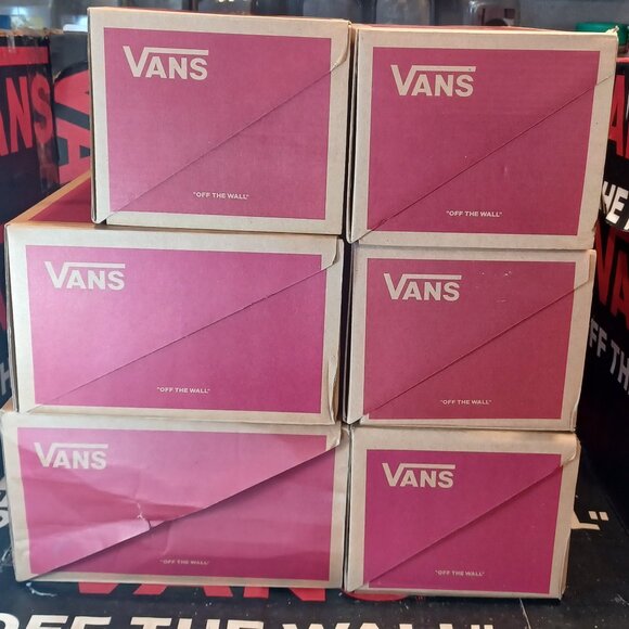 (6) Vans Empty Shoe Boxes For Storage or Display Men's 6.5, 7, 8 - Picture 2 of 12